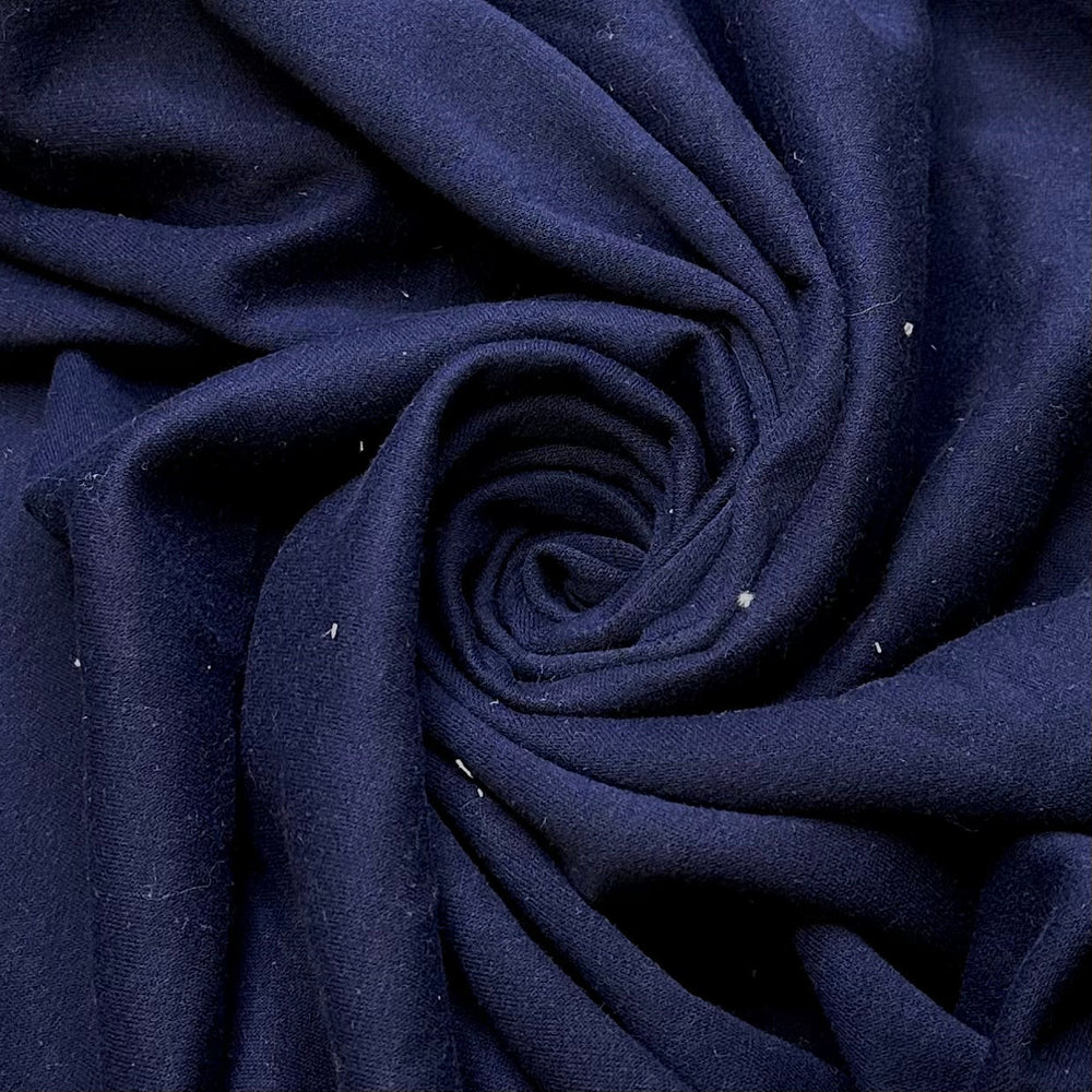 Good Fishing Stories - Jersey Fleece Cotton Knit - Navy - 2.6M Bundle - True Deadstock fabric Fabric by private - Sustainable Textile | FABCYCLE