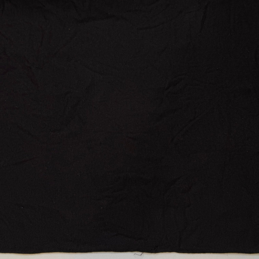 Goth Tulips - Jersey Bamboo Blend Knit - Black - 1.75M Bundle - True Deadstock fabric Fabric by private - Sustainable Textile | FABCYCLE