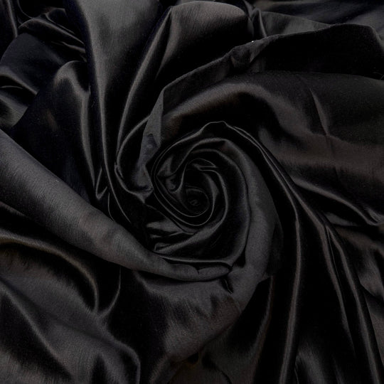 Gothic Gemstone - Satin Silk Woven - Black - 1.65M Bundle - True Deadstock fabric Fabric by private - Sustainable Textile | FABCYCLE