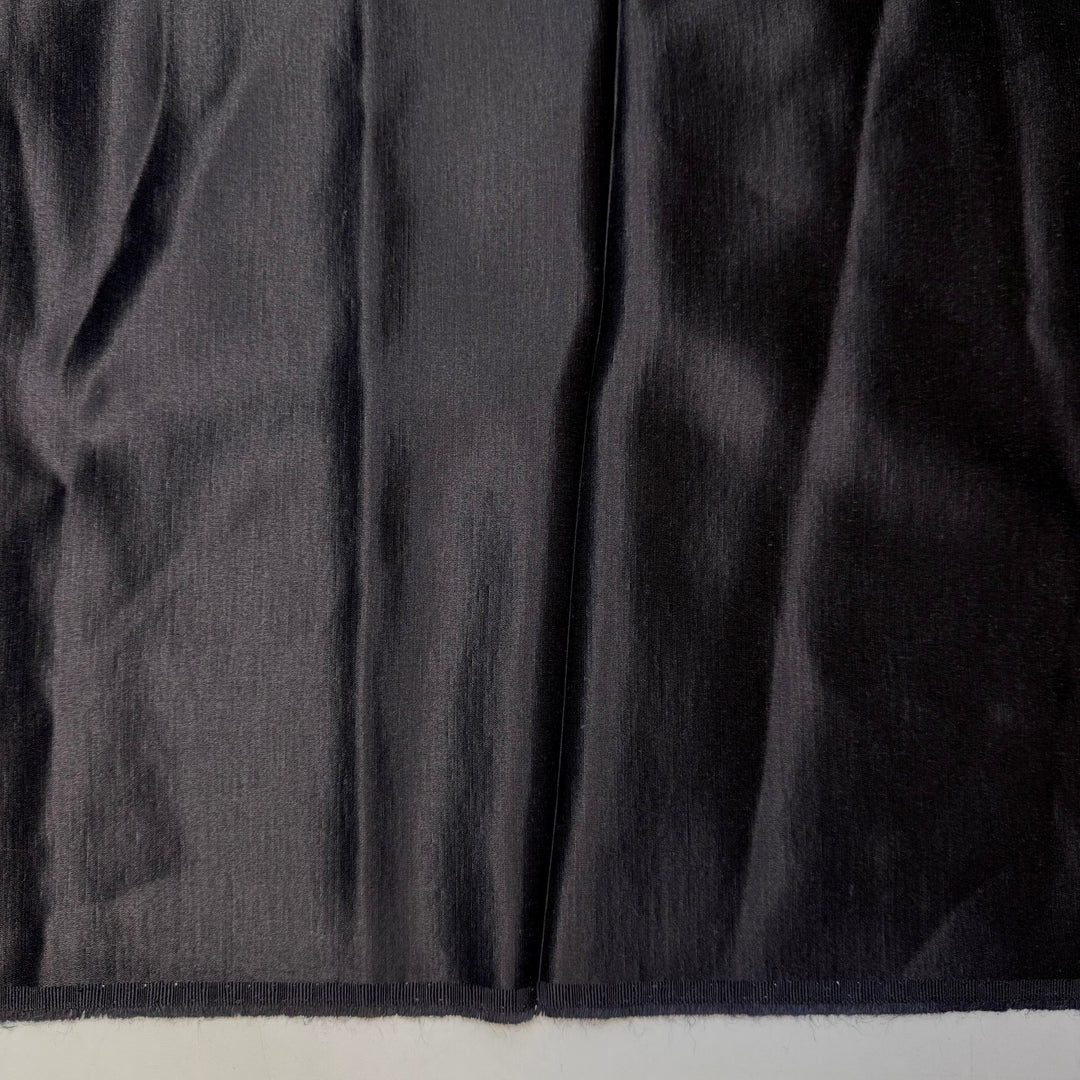 Gothic Gemstone - Satin Silk Woven - Black - 1.65M Bundle - True Deadstock fabric Fabric by private - Sustainable Textile | FABCYCLE