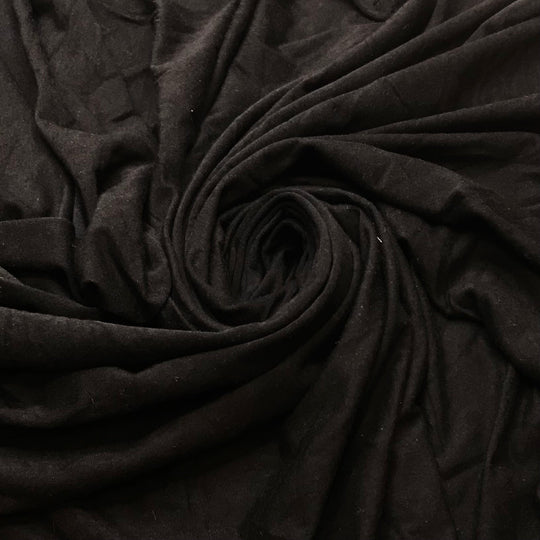 Gotta Focus - Jersey Natural Blend Knit - Black - 2.15M Bundle - True Deadstock fabric Fabric by private - Sustainable Textile | FABCYCLE