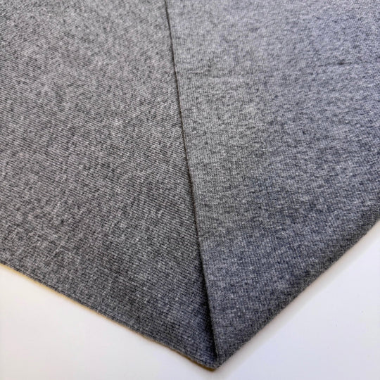 Graduated College - Tubular Rib Knit Cotton Blend Knit - Grey - 2.2M Bundle - True Deadstock fabric Fabric by private - Sustainable Textile | FABCYCLE