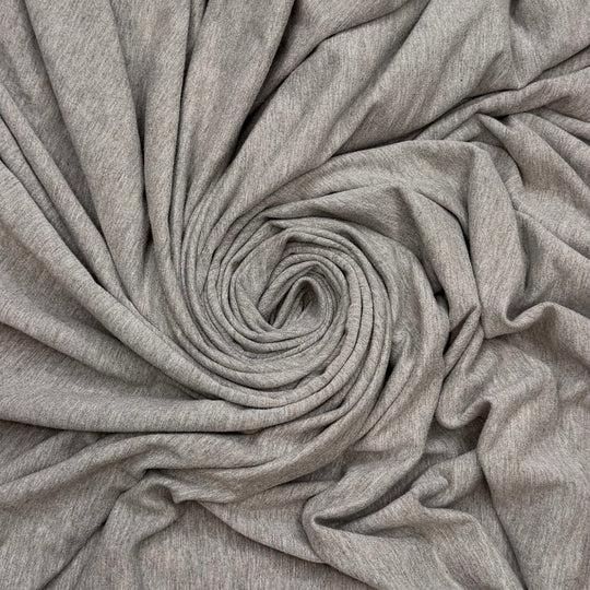 Granite Statue - French Terry Poly/Cotton Knit - Grey - 3M Bundle - True Deadstock fabric Fabric by private - Sustainable Textile | FABCYCLE
