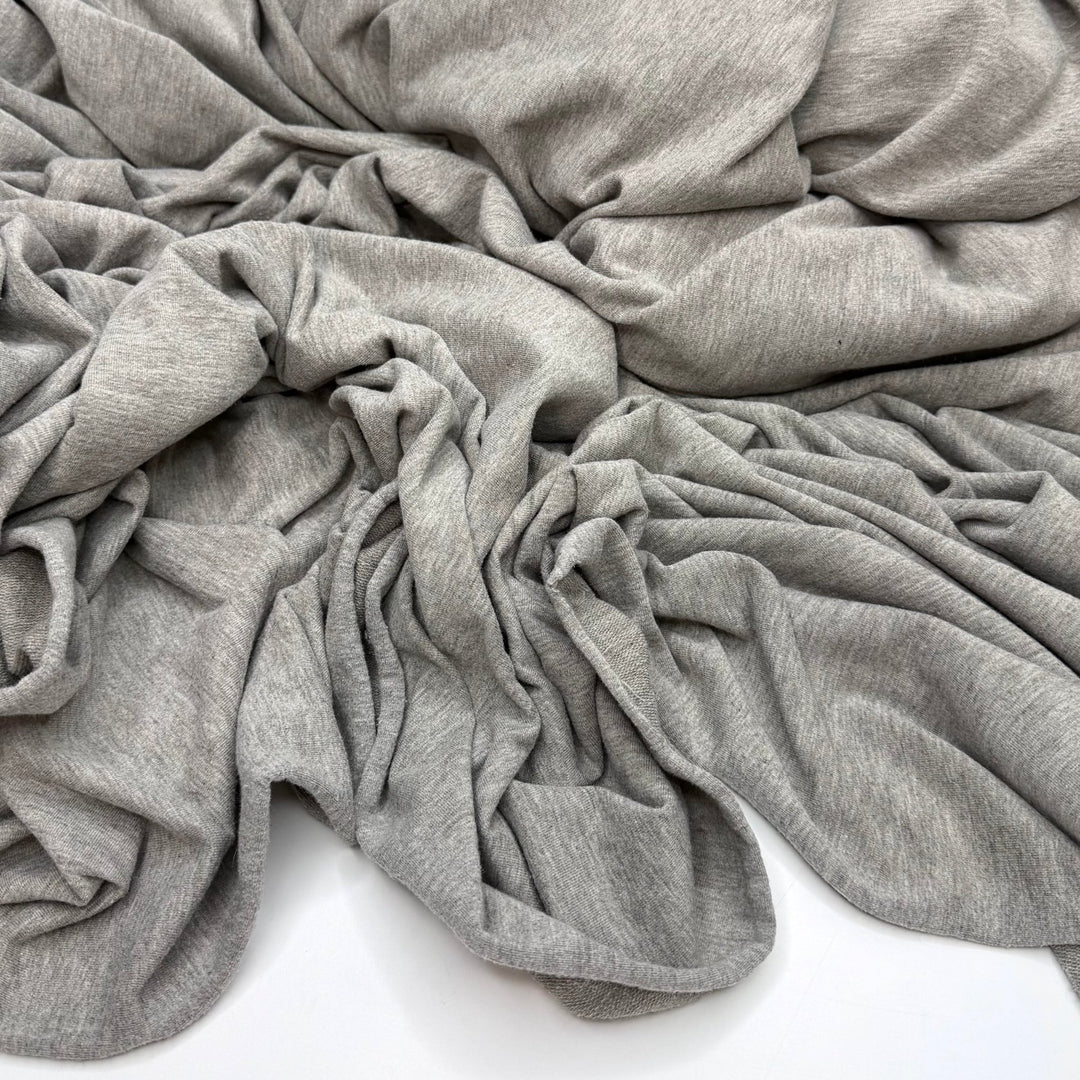 Granite Statue - French Terry Poly/Cotton Knit - Grey - 3M Bundle - True Deadstock fabric Fabric by private - Sustainable Textile | FABCYCLE