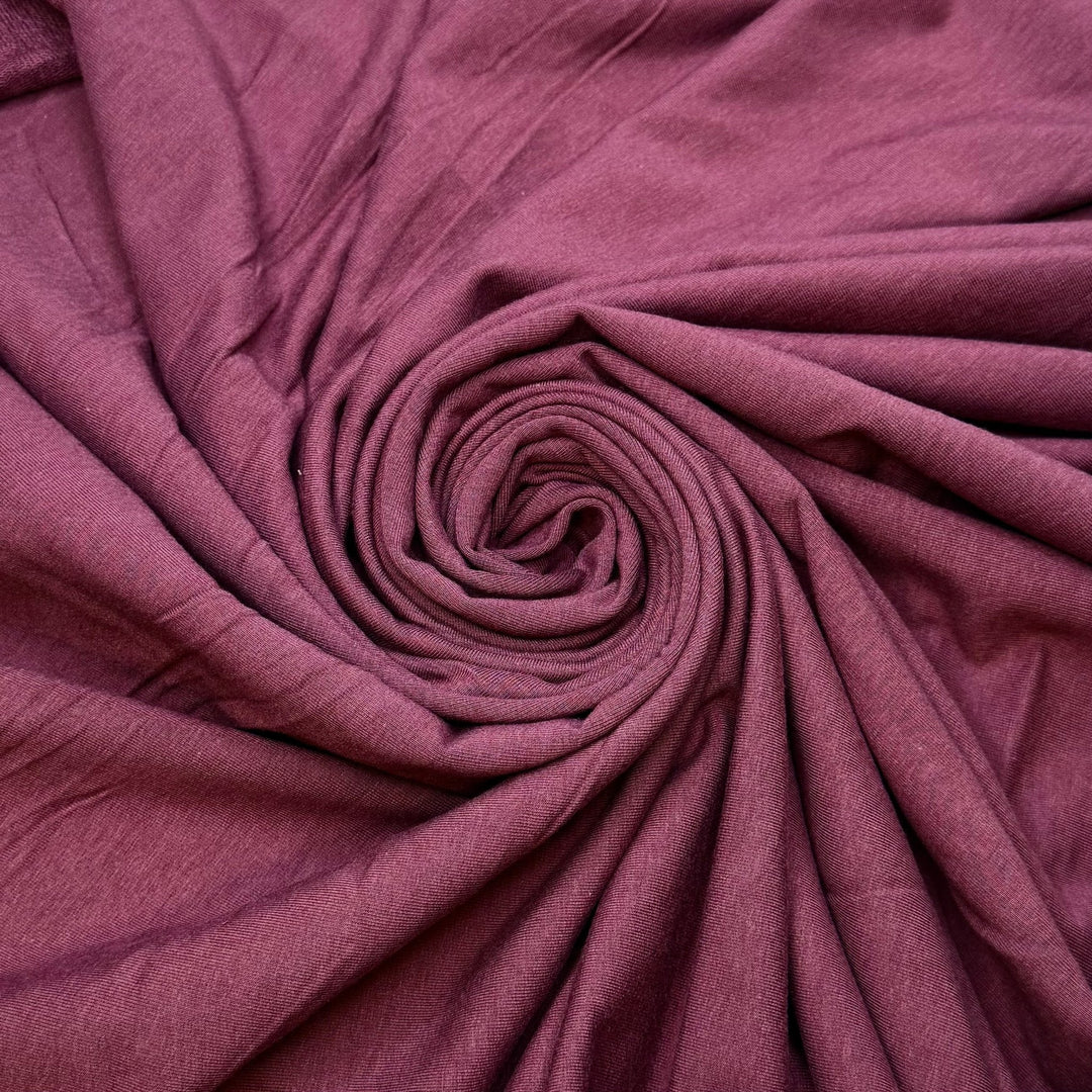 Grapes Into Wine - French Terry Bamboo Blend Knit - Dark Pink - 1.2M Bundle - True Deadstock fabric Fabric by private - Sustainable Textile | FABCYCLE