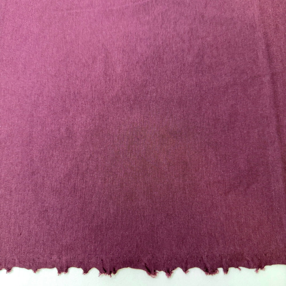 Grapes Into Wine - French Terry Bamboo Blend Knit - Dark Pink - 1.2M Bundle - True Deadstock fabric Fabric by private - Sustainable Textile | FABCYCLE
