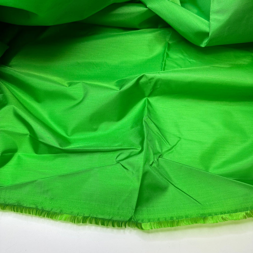 Grass Is Greener On The Other Side - Goretex Basket Weave Poly/PU Woven - Green - 1.6M Bundle - True Deadstock fabric Fabric by private - Sustainable Textile | FABCYCLE