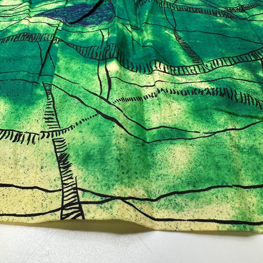 Grass Stains On My New Pants - Cotton Blend Woven - Green Multi Abstract - Bundles - True Deadstock fabric Fabric by private - Sustainable Textile | FABCYCLE