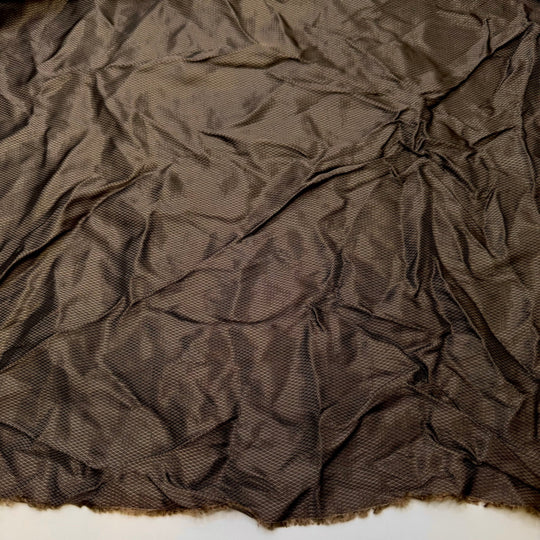 Gravy Boat - Polyester Blend Woven - Brown Geometric - 1.8M Bundle - True Deadstock fabric Fabric by private - Sustainable Textile | FABCYCLE