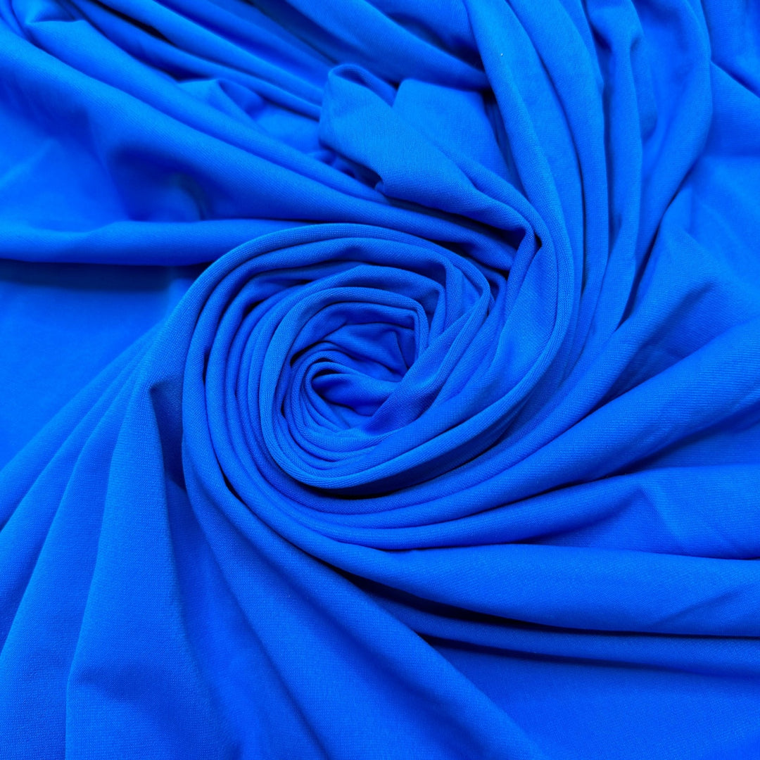 Greek Islands - Jersey Poly/Spandex Knit - Blue - 2M Bundle - True Deadstock fabric Fabric by private - Sustainable Textile | FABCYCLE