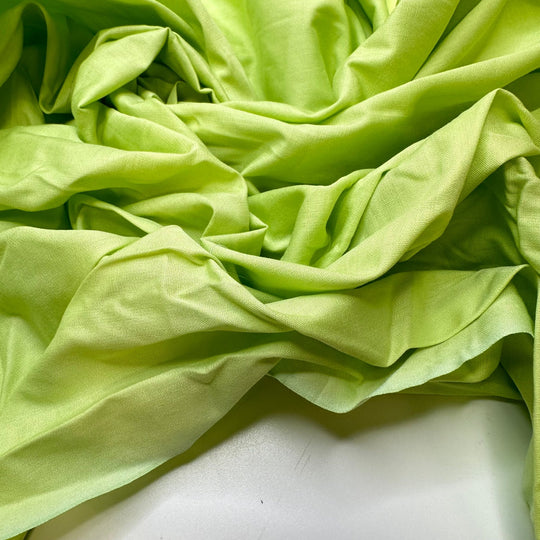 Green Apple Candy - Cotton Woven - Light Green - 1.75M Bundle - True Deadstock fabric Fabric by private - Sustainable Textile | FABCYCLE