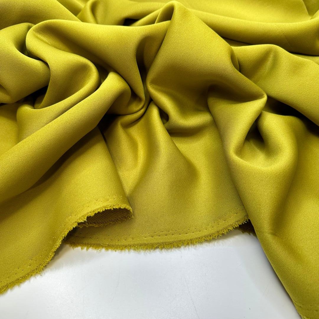 Green Goddess - Mini Scuba Polyester Blend Knit - Light Green - 1M Bundle - True Deadstock fabric Fabric by private - Sustainable Textile | FABCYCLE