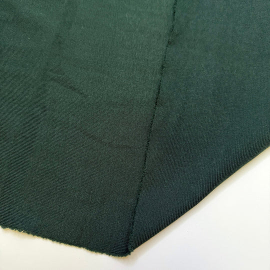 Green Sea Turtle No Longer Endangered - Rib Knit Cotton Blend Knit - Dark Green - 1M Bundle - True Deadstock fabric Fabric by private - Sustainable Textile | FABCYCLE