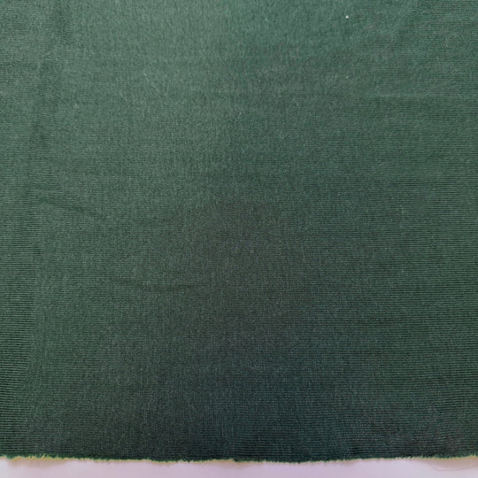 Green Sea Turtle No Longer Endangered - Rib Knit Cotton Blend Knit - Dark Green - 1M Bundle - True Deadstock fabric Fabric by private - Sustainable Textile | FABCYCLE