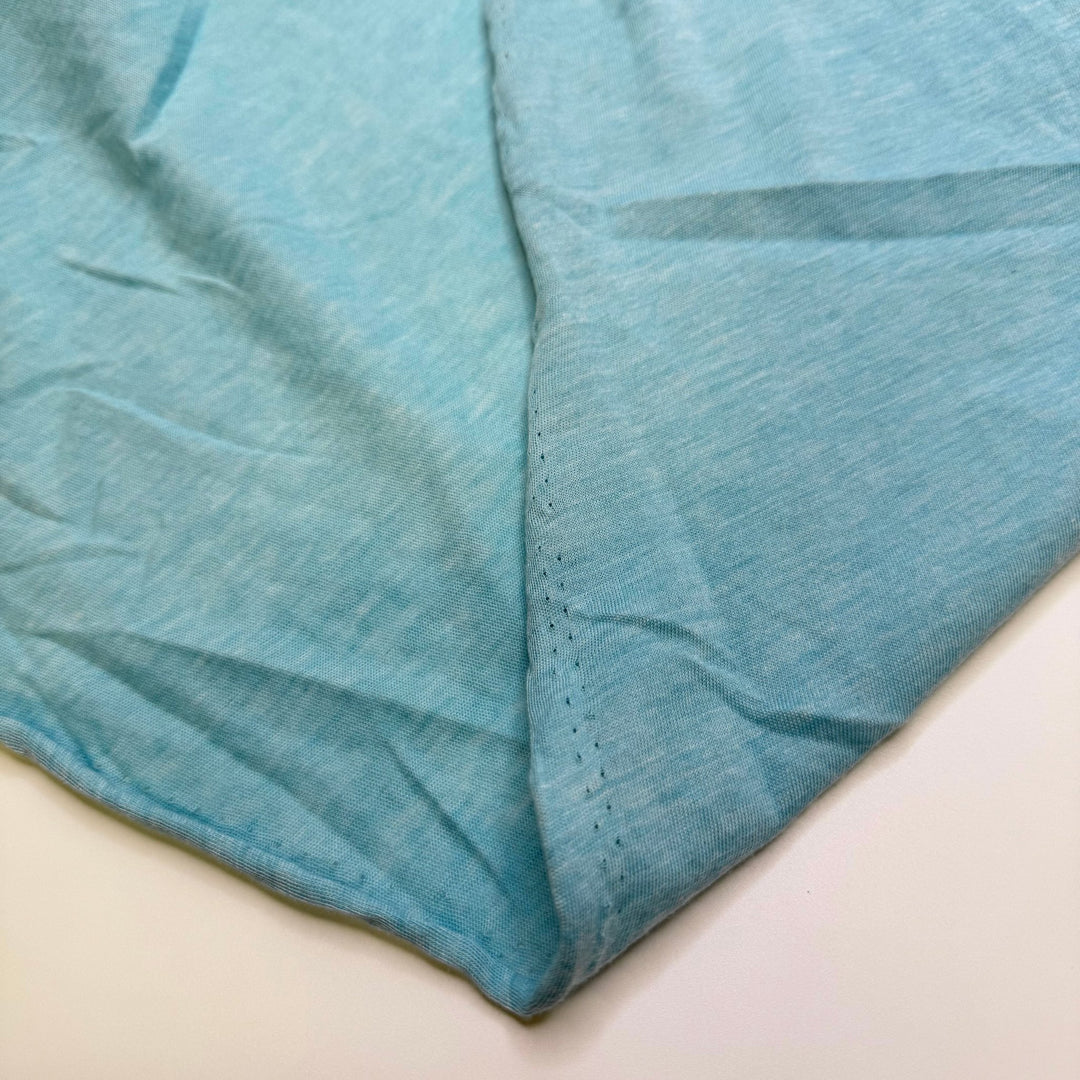 Green Sea Turtles No Longer Endangered - Jersey Poly/Cotton Knit - Light Blue - Bundles - True Deadstock fabric Fabric by private - Sustainable Textile | FABCYCLE