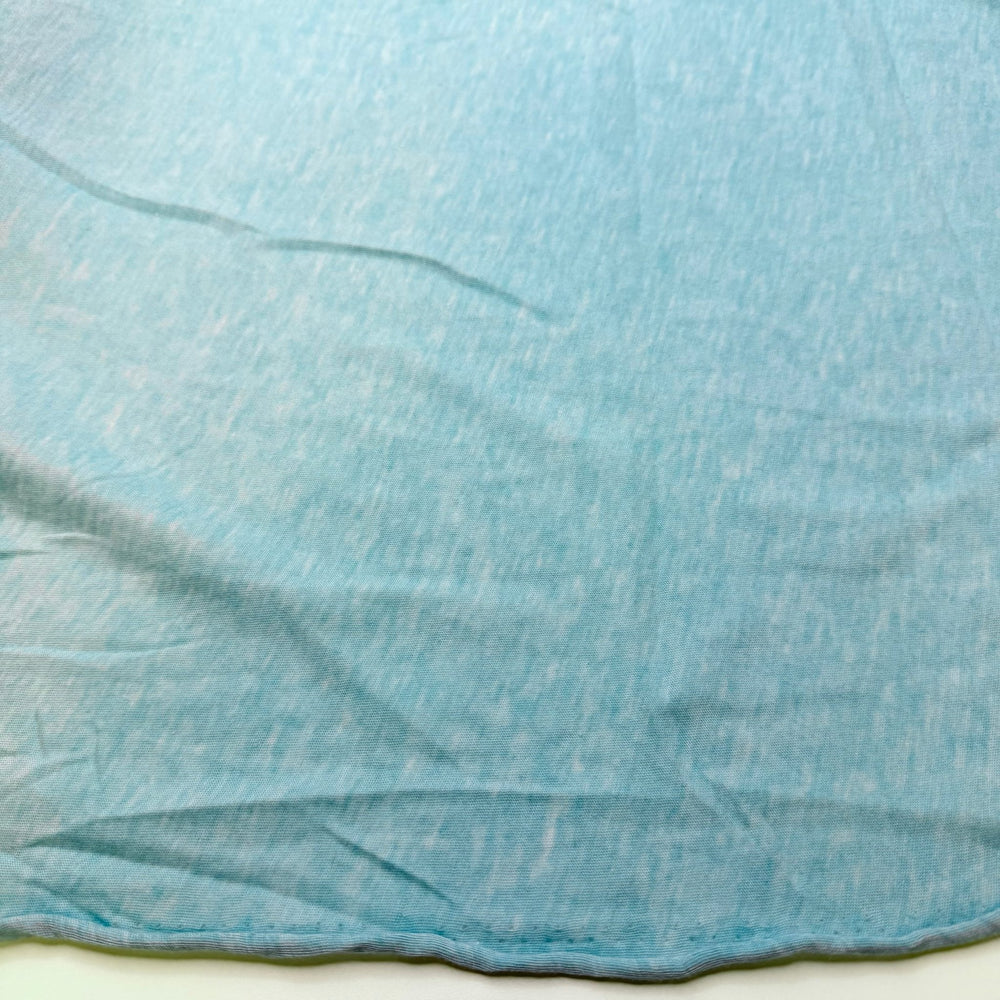 Green Sea Turtles No Longer Endangered - Jersey Poly/Cotton Knit - Light Blue - Bundles - True Deadstock fabric Fabric by private - Sustainable Textile | FABCYCLE