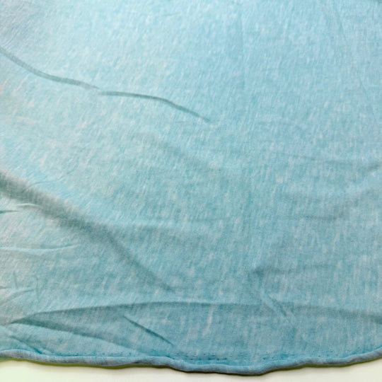 Green Sea Turtles No Longer Endangered - Jersey Poly/Cotton Knit - Light Blue - Bundles - True Deadstock fabric Fabric by private - Sustainable Textile | FABCYCLE