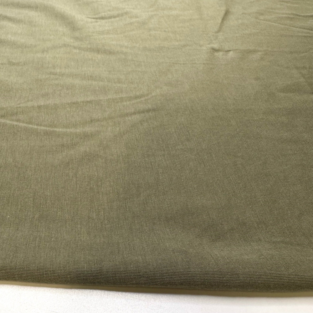 Green Spaces - Jersey Natural Blend Knit - Green - 1M Bundle - True Deadstock fabric Fabric by private - Sustainable Textile | FABCYCLE