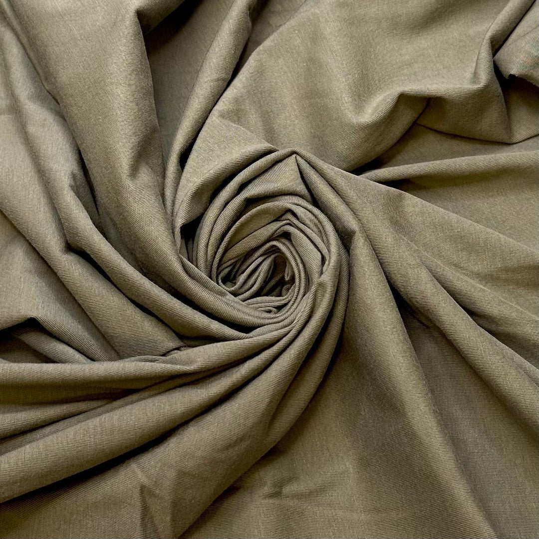 Green Spaces - Jersey Natural Blend Knit - Green - 1M Bundle - True Deadstock fabric Fabric by private - Sustainable Textile | FABCYCLE