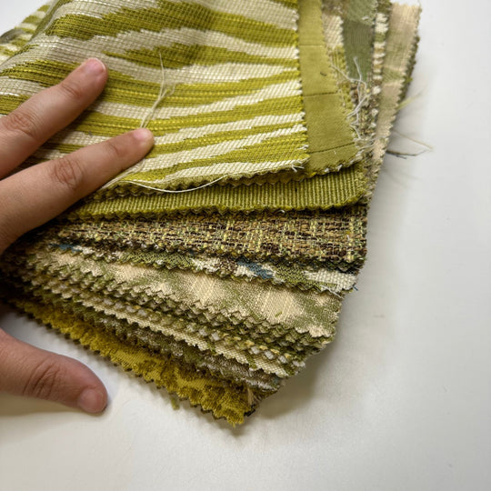 Green Thumb - Home Décor Sample Books - Rectangle - True Deadstock fabric Fabric by private - Sustainable Textile | FABCYCLE