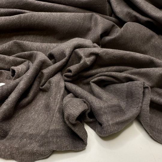 Grey Area - Jersey Linen Blend Knit - Dark Grey - Bundles - True Deadstock fabric Fabric by private - Sustainable Textile | FABCYCLE