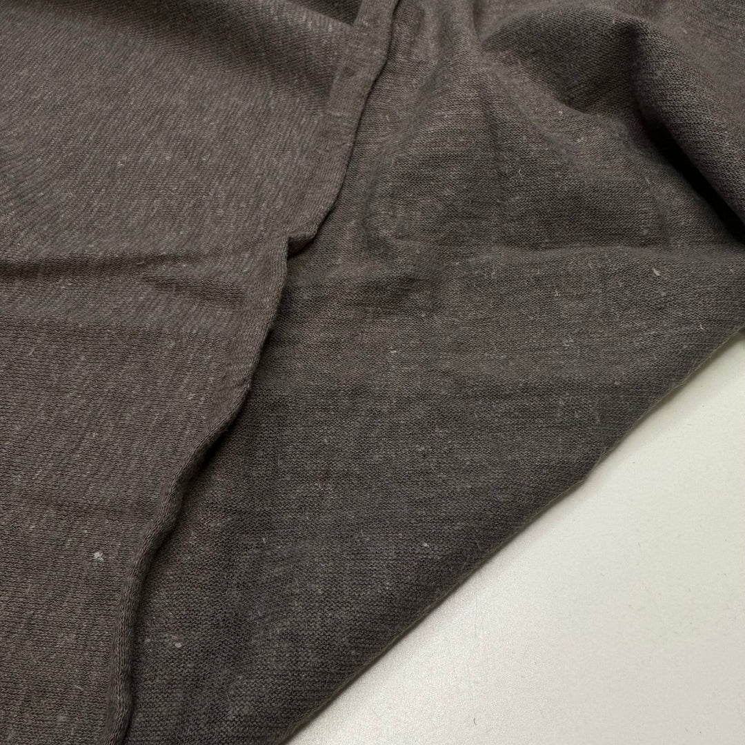 Grey Area - Jersey Linen Blend Knit - Dark Grey - Bundles - True Deadstock fabric Fabric by private - Sustainable Textile | FABCYCLE