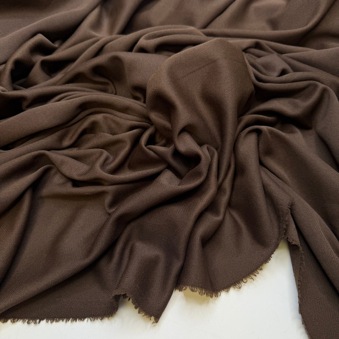 Grounded Readings - Vintage Rib Knit Poly Knit - Brown - 1.65M Bundle - True Deadstock fabric Fabric by private - Sustainable Textile | FABCYCLE