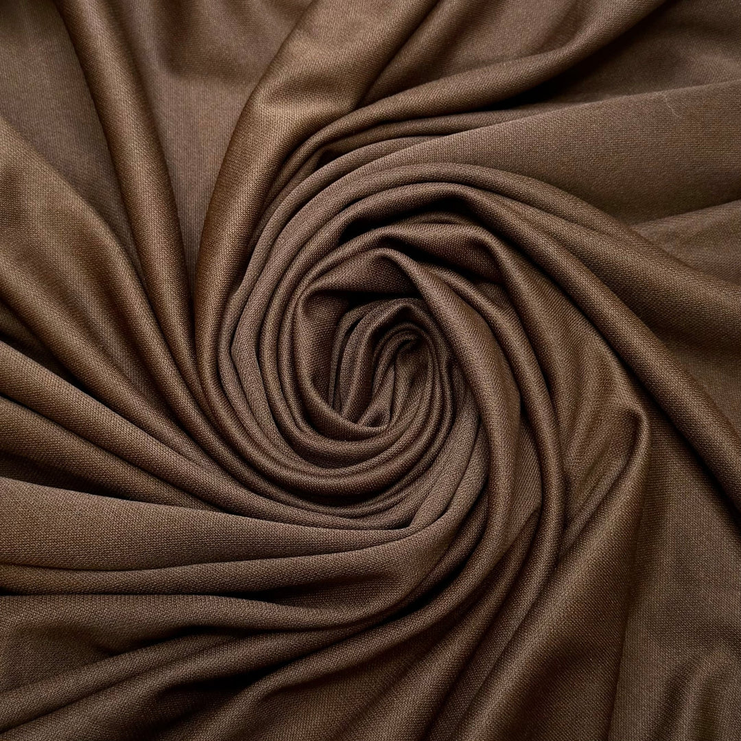 Grounded Readings - Vintage Rib Knit Poly Knit - Brown - 1.65M Bundle - True Deadstock fabric Fabric by private - Sustainable Textile | FABCYCLE