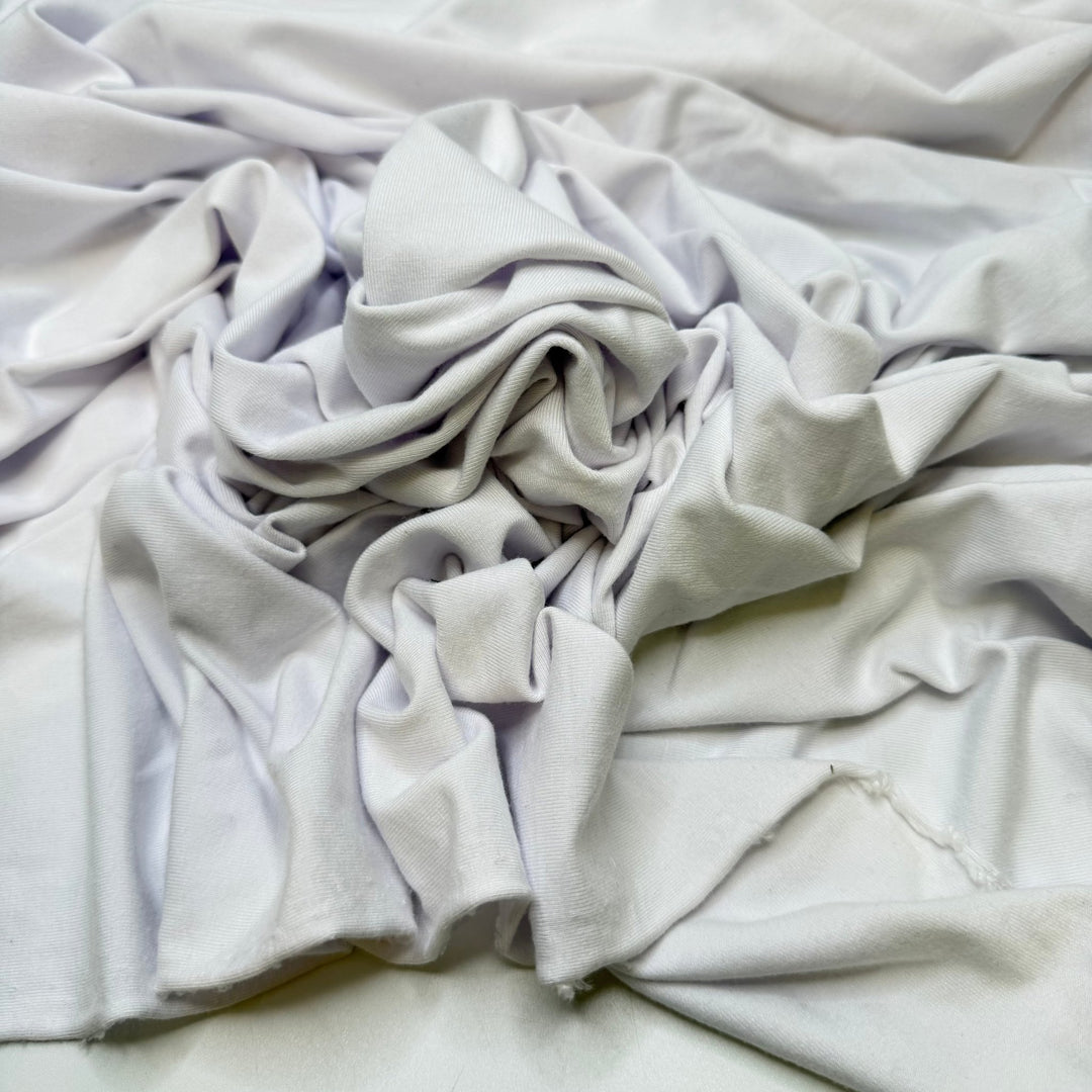 Growing My Groceries - Jersey Natural Blend Knit - White - 2.15M Bundle - True Deadstock fabric Fabric by private - Sustainable Textile | FABCYCLE