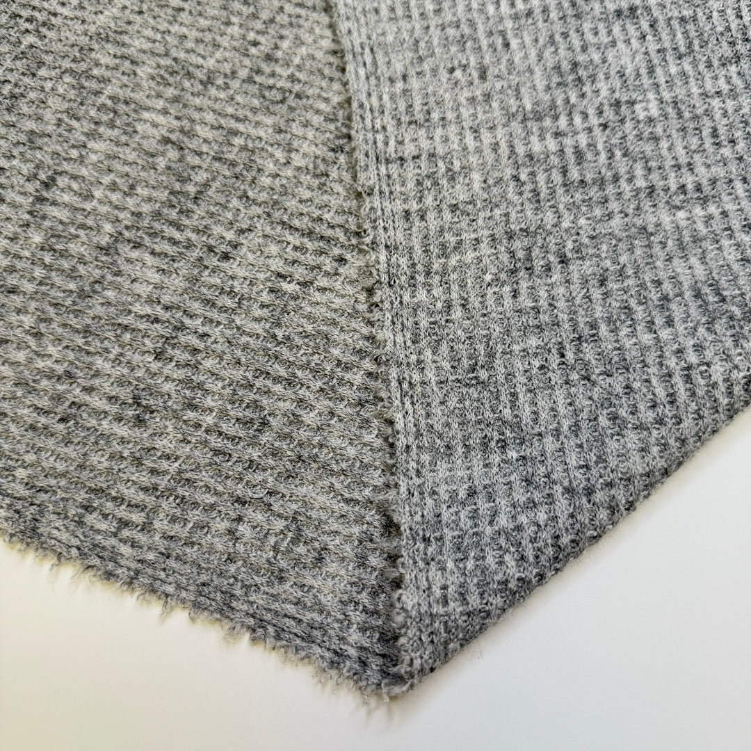 Guam Kingfishers No Longer Extinct - Polyester Blend Knit - Grey - 1.1M Bundle - True Deadstock fabric Fabric by private - Sustainable Textile | FABCYCLE