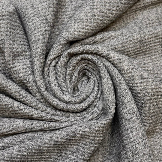 Guam Kingfishers No Longer Extinct - Polyester Blend Knit - Grey - 1.1M Bundle - True Deadstock fabric Fabric by private - Sustainable Textile | FABCYCLE