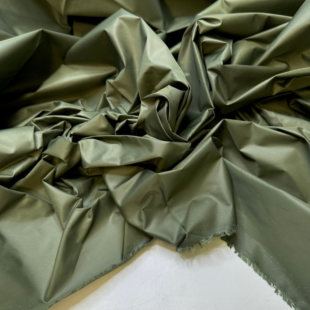 Halogen Light Bulbs - Waterproof Nylon Blend Woven - Dark Green - Bundles - True Deadstock fabric Fabric by private - Sustainable Textile | FABCYCLE