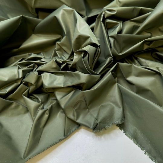 Halogen Light Bulbs - Waterproof Nylon Blend Woven - Dark Green - Bundles - True Deadstock fabric Fabric by private - Sustainable Textile | FABCYCLE