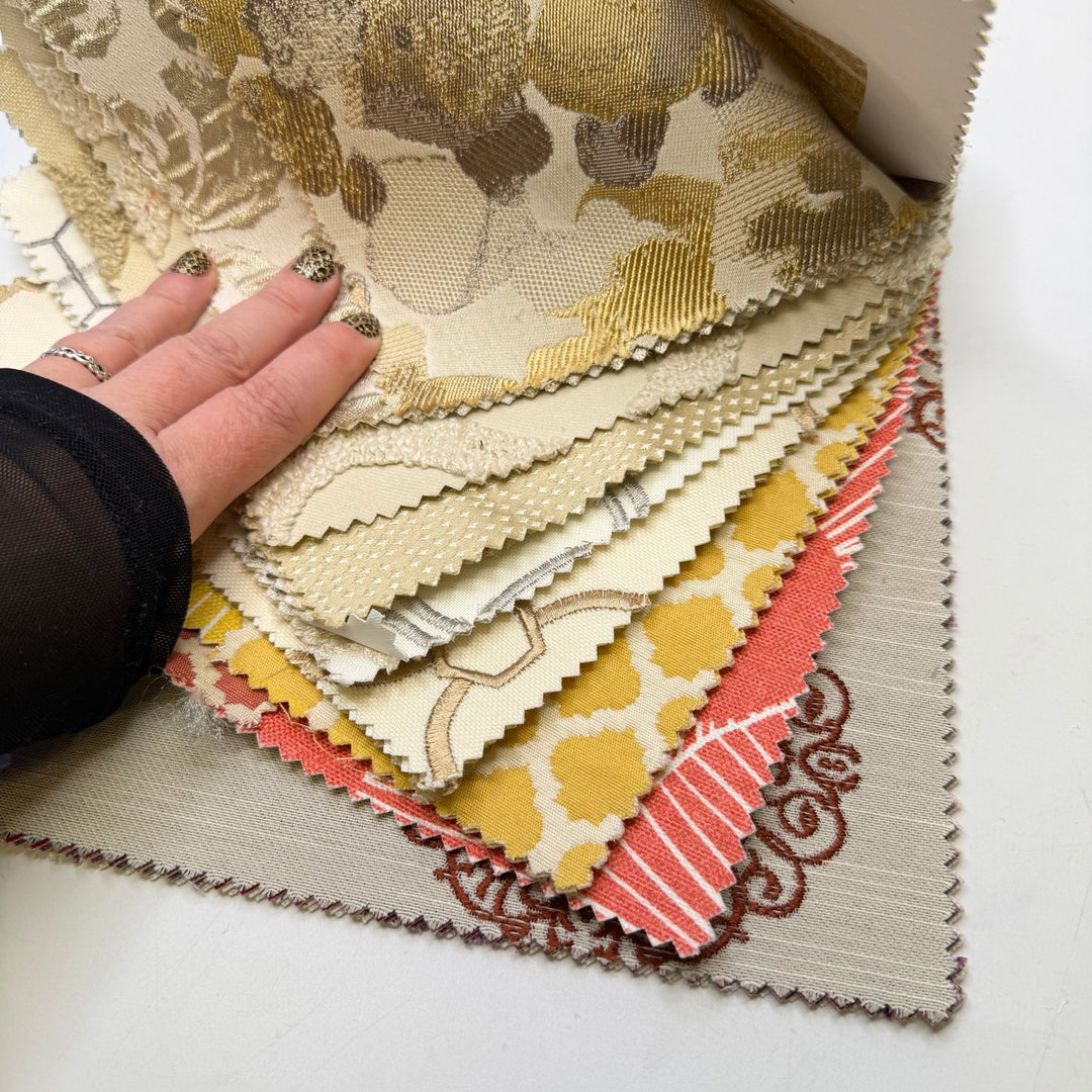 Happy Go Lucky - Home Décor Sample Books - Small Square - True Deadstock fabric Fabric by private - Sustainable Textile | FABCYCLE