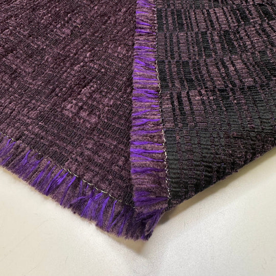 Hard Jello - Acrylic Blend Woven - Dark Purple - Bundles - True Deadstock fabric Fabric by private - Sustainable Textile | FABCYCLE