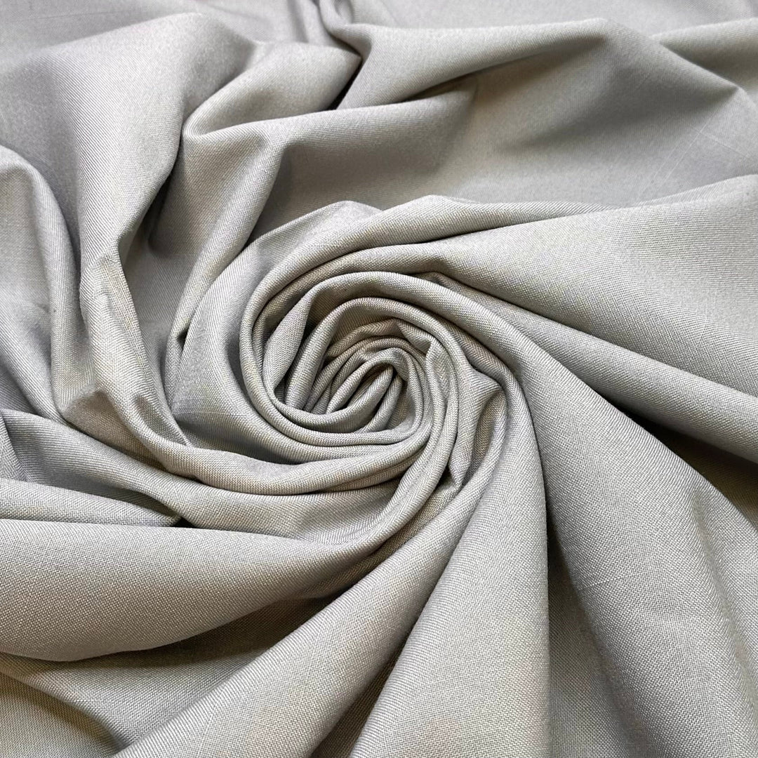 Harpoon - Polyester Blend Woven - Light Grey - 2.3M Bundle - True Deadstock fabric Fabric by private - Sustainable Textile | FABCYCLE