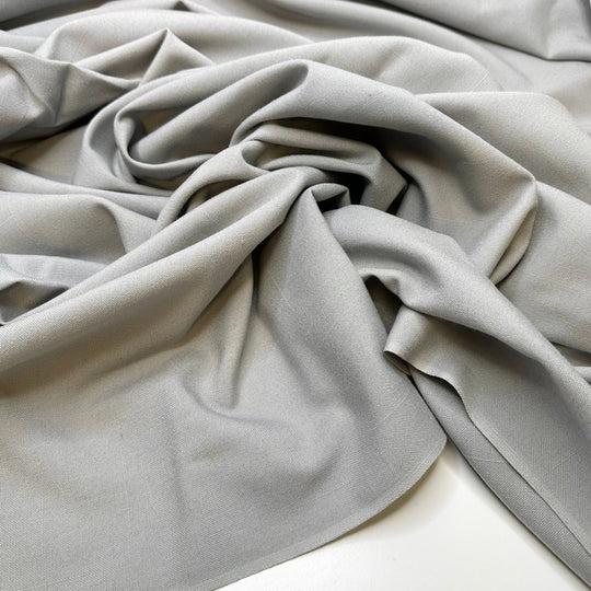 Harpoon - Polyester Blend Woven - Light Grey - 2.3M Bundle - True Deadstock fabric Fabric by private - Sustainable Textile | FABCYCLE