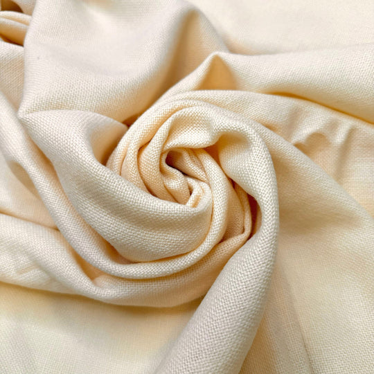 Hatching Eggs - Fire Retardent Twill Weave Wool Blend Woven - Cream - 2.1M Bundle - True Deadstock fabric Fabric by private - Sustainable Textile | FABCYCLE