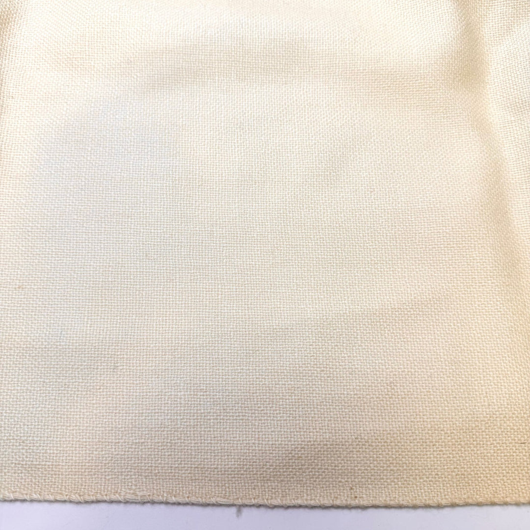Hatching Eggs - Fire Retardent Twill Weave Wool Blend Woven - Cream - 2.1M Bundle - True Deadstock fabric Fabric by private - Sustainable Textile | FABCYCLE
