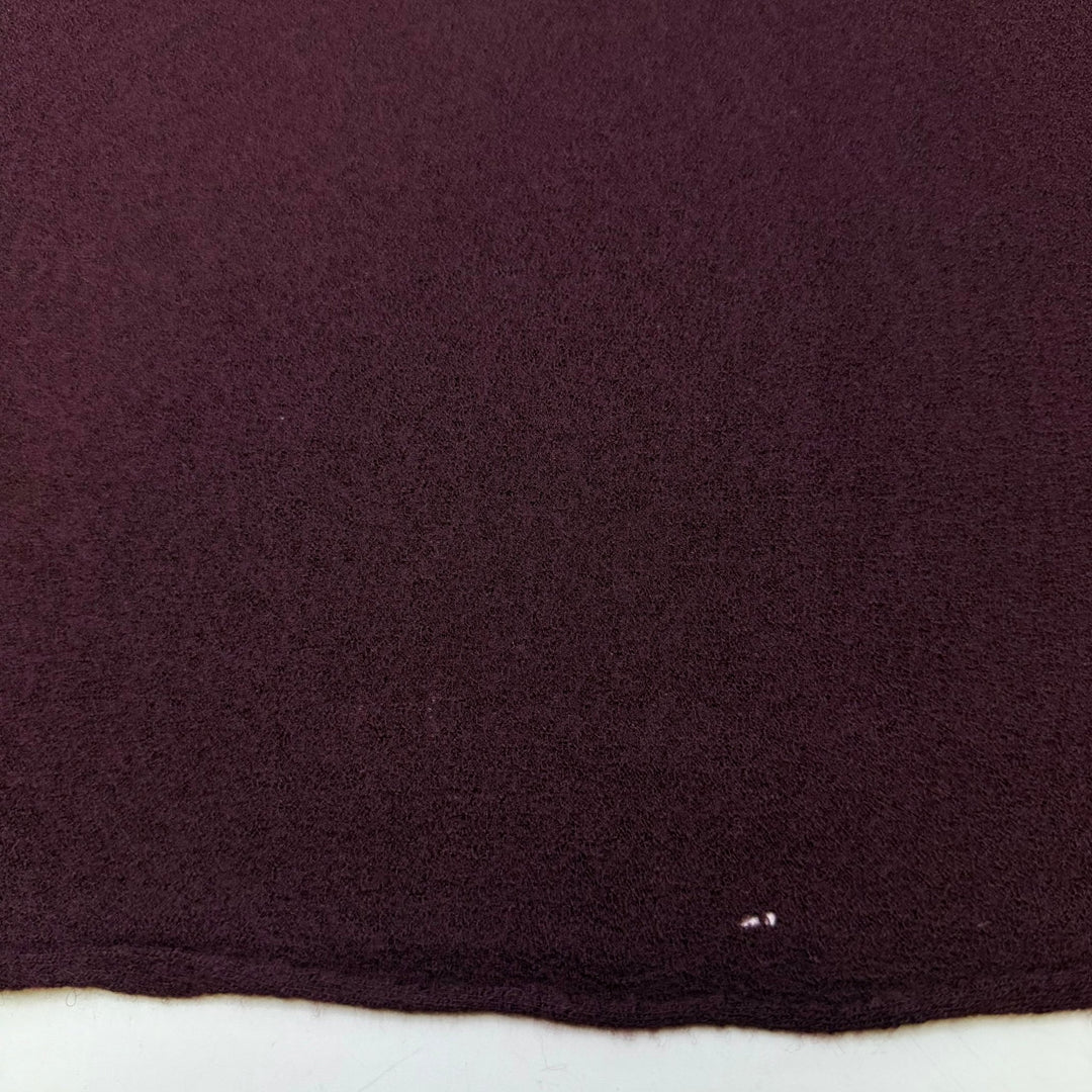 Hats Off To Ya - Felted Crepe Wool Blend Woven - Deep Eggplant - Bundles - True Deadstock fabric Fabric by private - Sustainable Textile | FABCYCLE