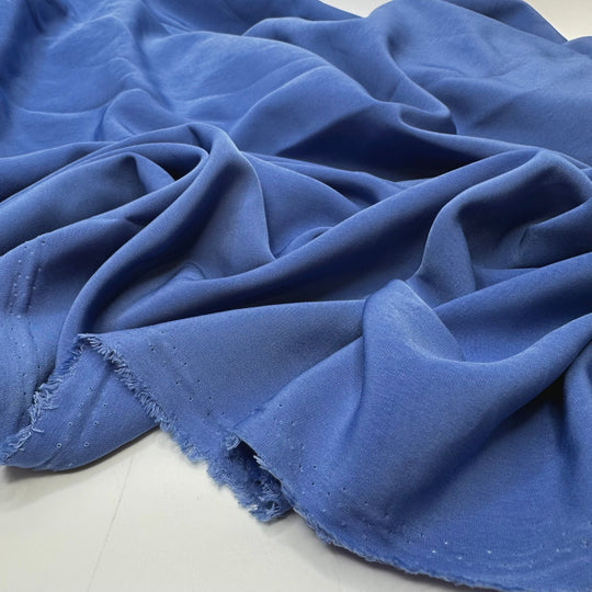 Having Fun With Friends - Polyester Blend Woven - Blue - 3.1M Bundle - True Deadstock fabric Fabric by private - Sustainable Textile | FABCYCLE