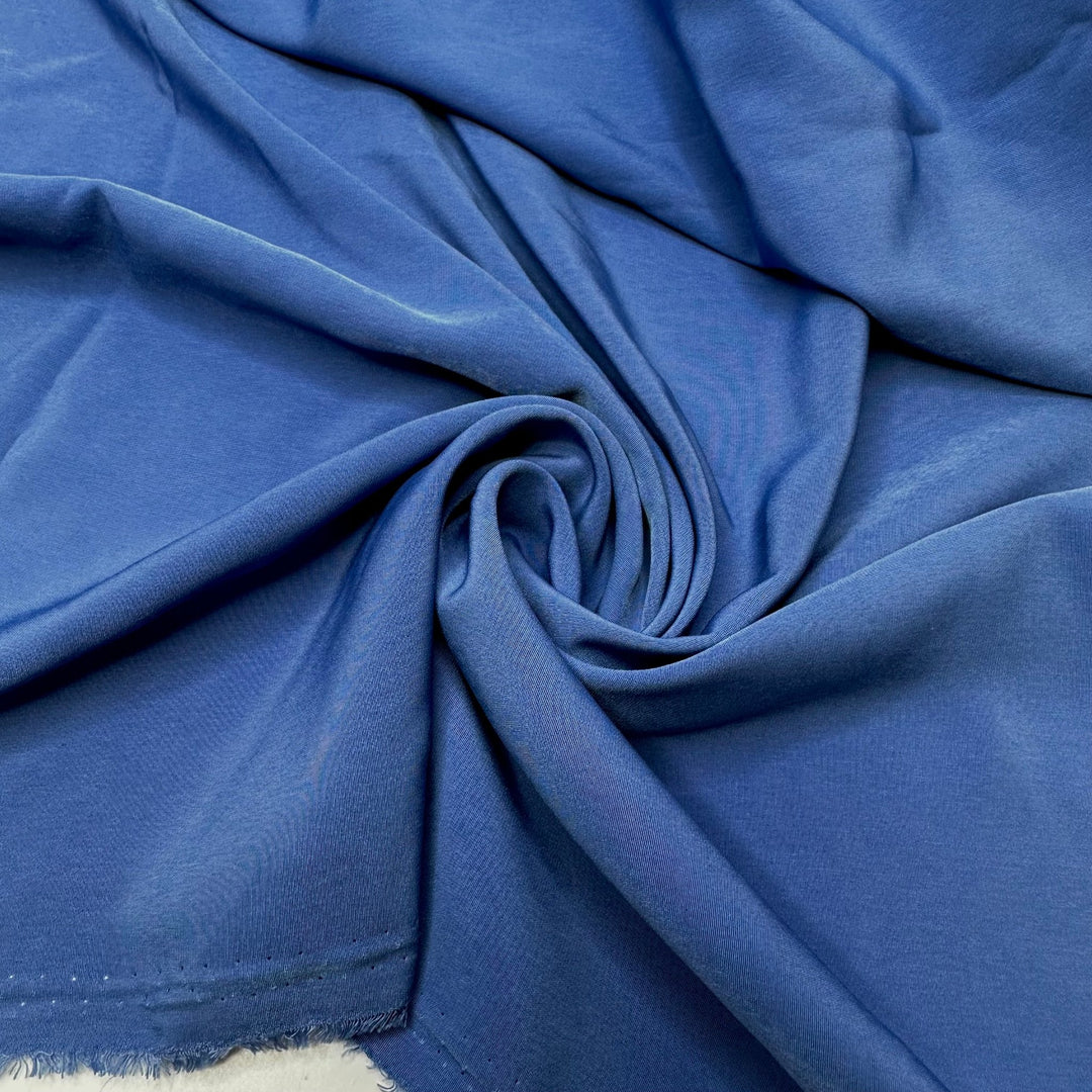 Having Fun With Friends - Polyester Blend Woven - Blue - 3.1M Bundle - True Deadstock fabric Fabric by private - Sustainable Textile | FABCYCLE