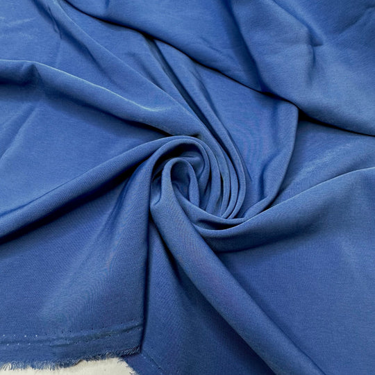 Having Fun With Friends - Polyester Blend Woven - Blue - 3.1M Bundle - True Deadstock fabric Fabric by private - Sustainable Textile | FABCYCLE