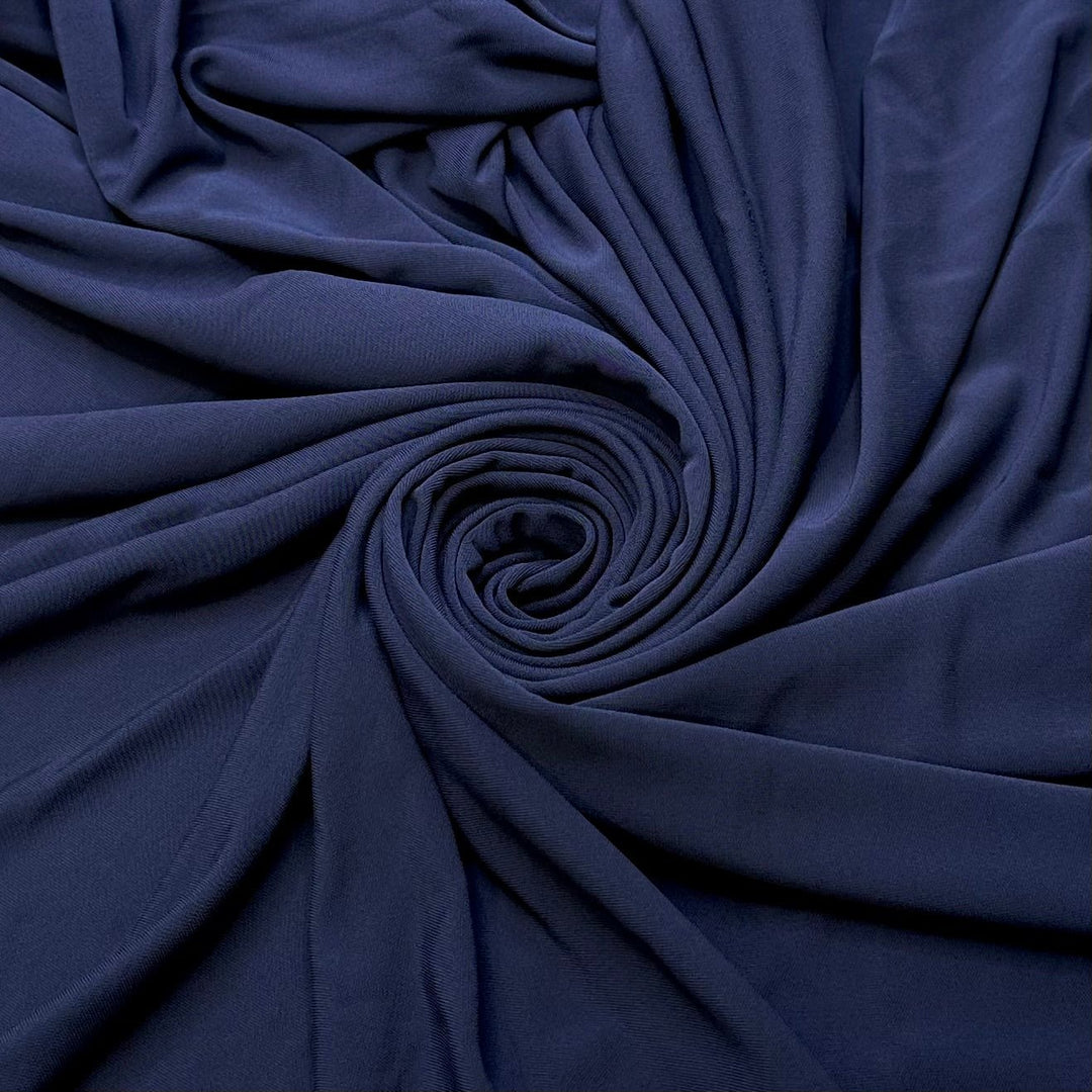 He Instantly Knew - Jersey Poly Knit - Navy - 2M Bundle - True Deadstock fabric Fabric by private - Sustainable Textile | FABCYCLE