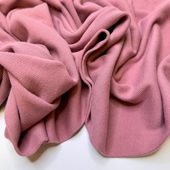 Hearing Advanced - Tubular Rib Knit Cotton Blend Knit - Light Pink - 1.65M Bundle - True Deadstock fabric Fabric by private - Sustainable Textile | FABCYCLE