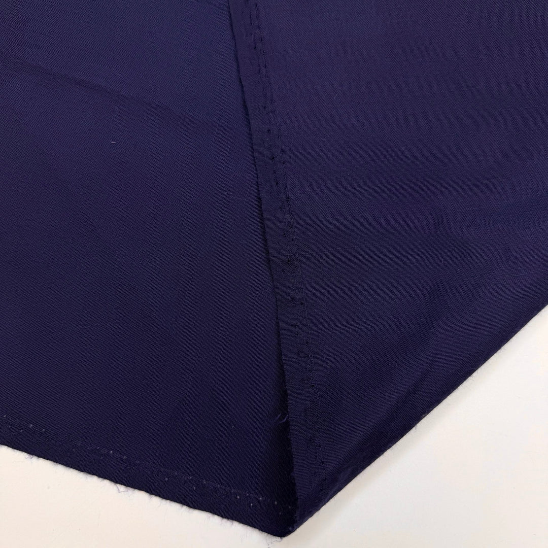 Hearing The Crickets At Night - Polyester Blend Woven - Navy - 2M Bundle - True Deadstock fabric Fabric by private - Sustainable Textile | FABCYCLE