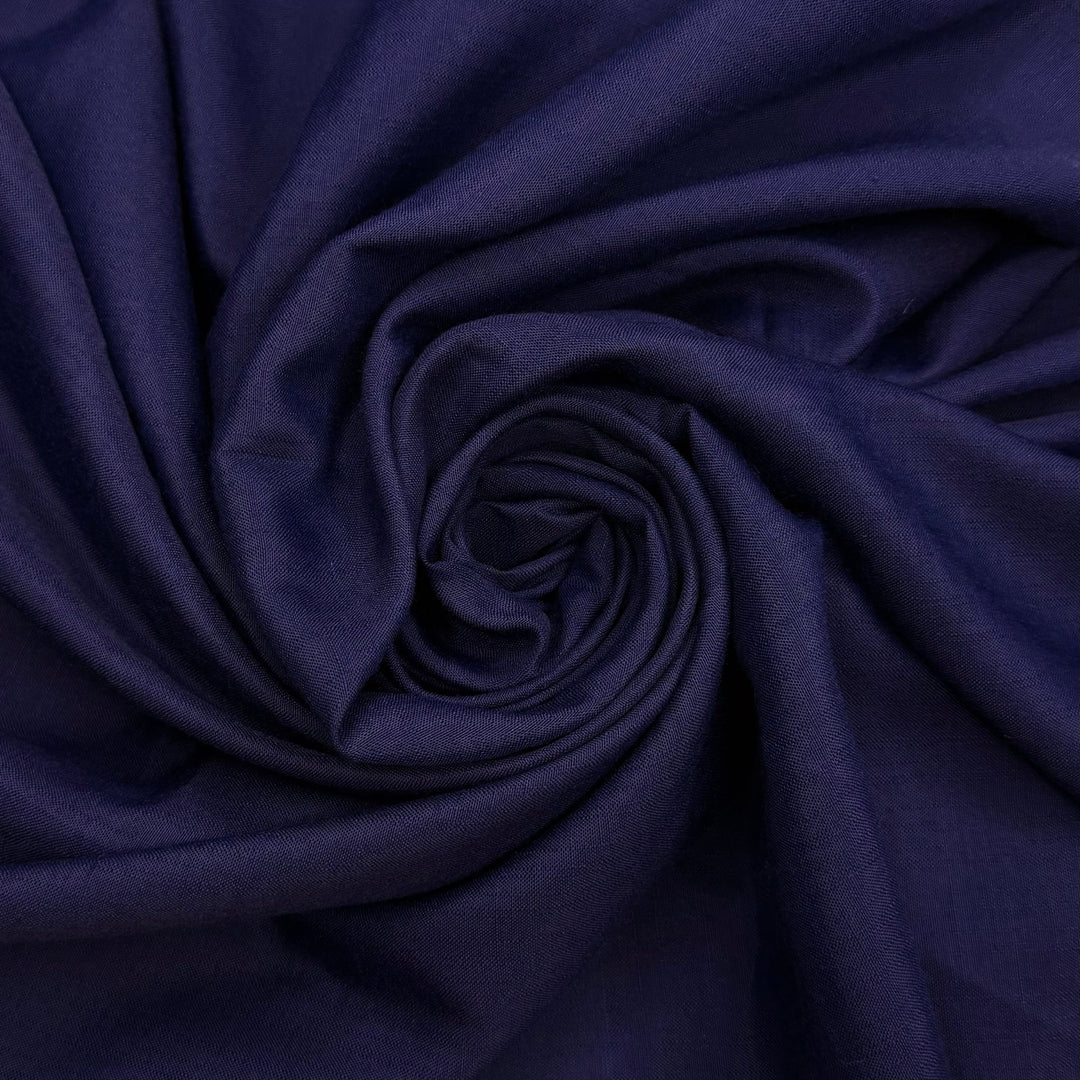 Hearing The Crickets At Night - Polyester Blend Woven - Navy - 2M Bundle - True Deadstock fabric Fabric by private - Sustainable Textile | FABCYCLE