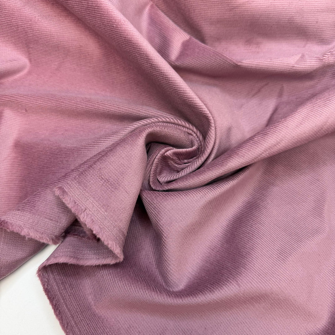Heart To Heart - Corduroy Cotton/Spandex Woven - Dusty Rose Pink - Bundles - True Deadstock fabric Fabric by private - Sustainable Textile | FABCYCLE