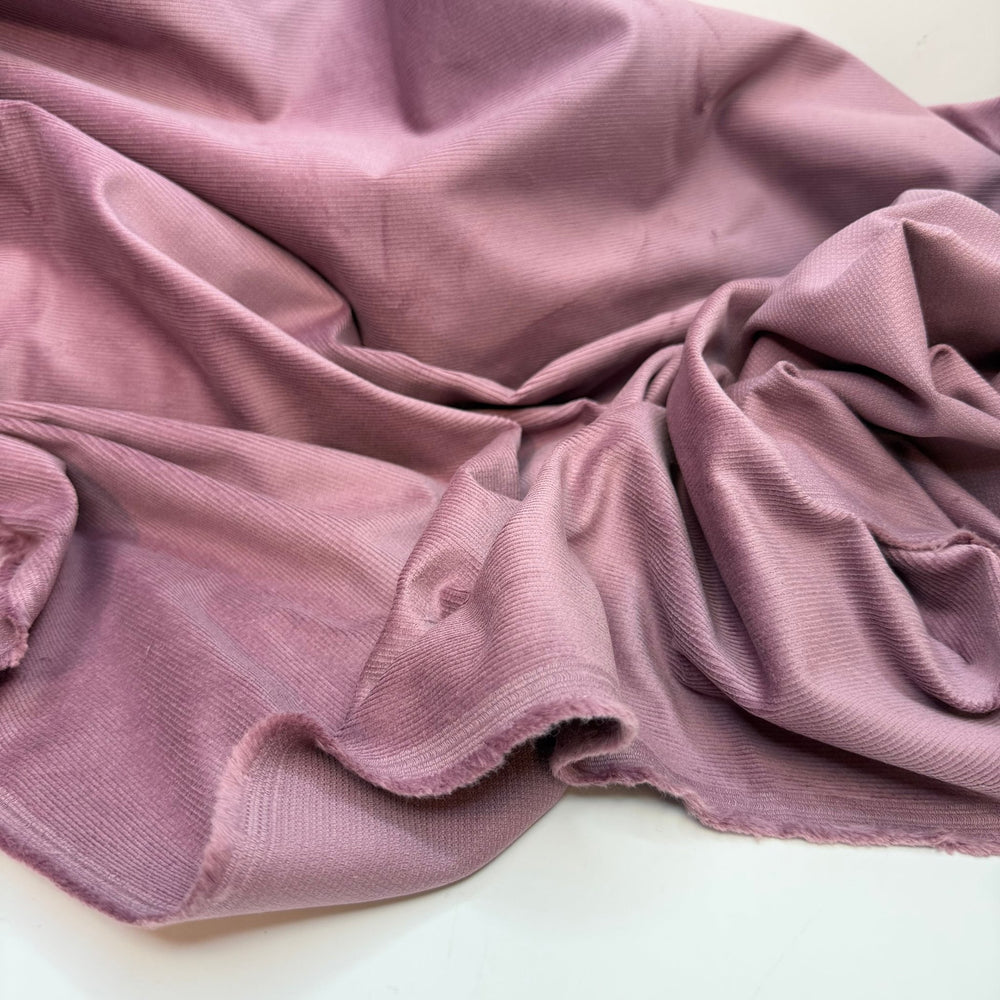 Heart To Heart - Corduroy Cotton/Spandex Woven - Dusty Rose Pink - Bundles - True Deadstock fabric Fabric by private - Sustainable Textile | FABCYCLE