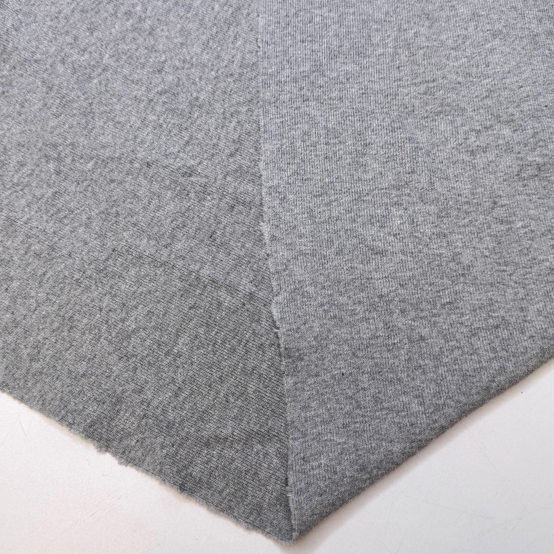 Heather - Rib Knit Cotton Knit - Grey - 1.25M Bundle - True Deadstock fabric Fabric by private - Sustainable Textile | FABCYCLE